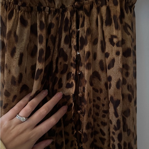 Rat & Boa Leopard Silk Maxi Dress sz S - Picture 8 of 15